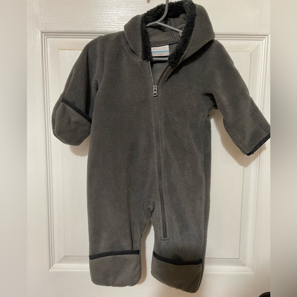 Columbia Charcoal Kids One Piece Footie - Picture 6 of 6
